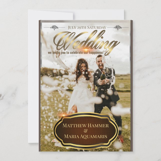 Classic Wedding Invitation (Front)