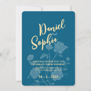 Classic wedding invitation