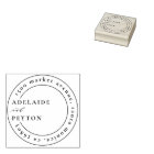 Classic Wedding Names & Round Return Address