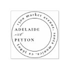 Classic Wedding Names & Round Return Address