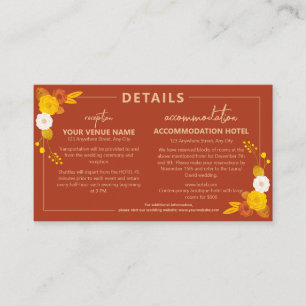 Classic Wedding Theme  Enclosure Card