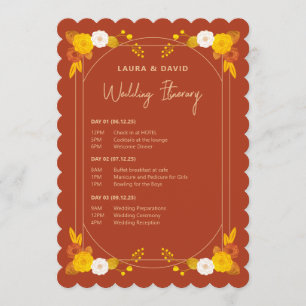 Classic Wedding Theme Programme