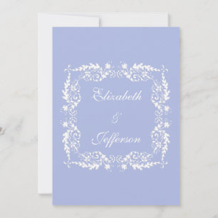 Classic Wedgewood Blue 2 Wedding Invitation