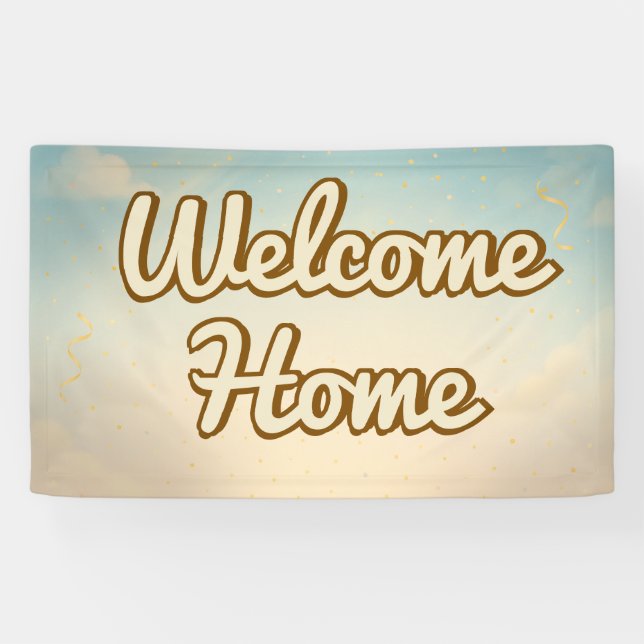 Classic Welcome Home Banner (Horizontal)