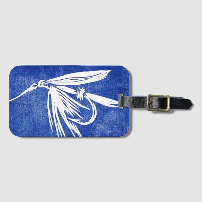 Classic Wet Fly Luggage Tag (Front Horizontal)