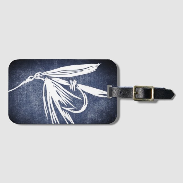Classic Wet Fly Luggage Tag (Front Horizontal)