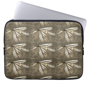 Classic wet fly pattern for trout and bass fishing laptop sleeve