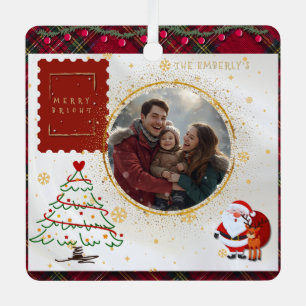 Classic Whimsical Photo Metal Tree Decoration