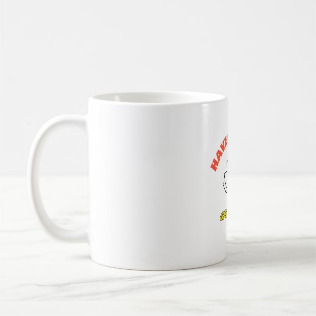 Classic white coat coffee mug (Left)