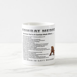Classic White Coffee Mug Army Combat Medic