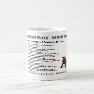Classic White Coffee Mug Army Combat Medic