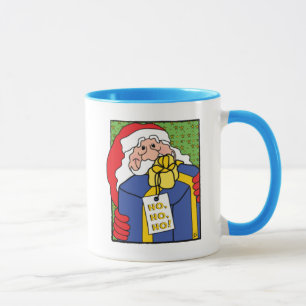Classic white coffee mug Santa Claus "Ho, Ho, Ho"