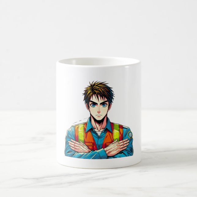 Classic white cup with manga safety compartment (Center)