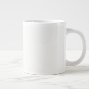Classic White CUSTOM Jumbo Large Coffee Mug