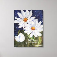 Classic White Daisies in Watercolors