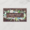Classic White Flowers | Rustic Business Card