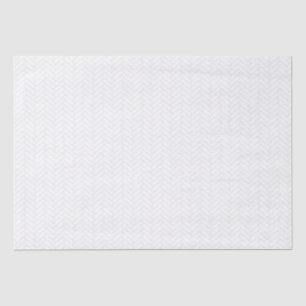 Classic White Grey Herringbone Pattern Tissue Paper