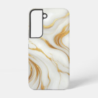 Classic White Marble Samsung Galaxy S22 Case