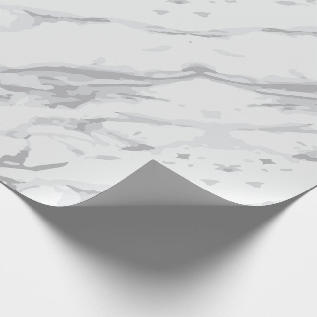 Classic White Marble Wrapping Paper (Corner)