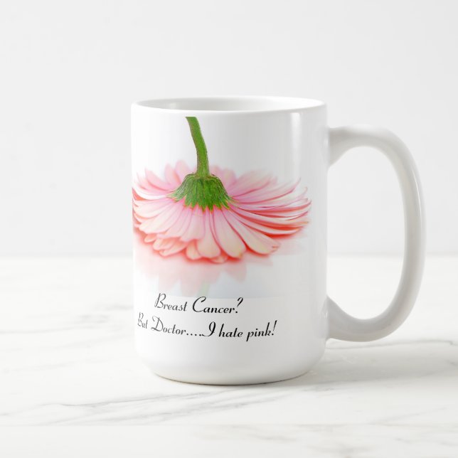 Classic White Mug for Breast Cancer Survivors (Right)