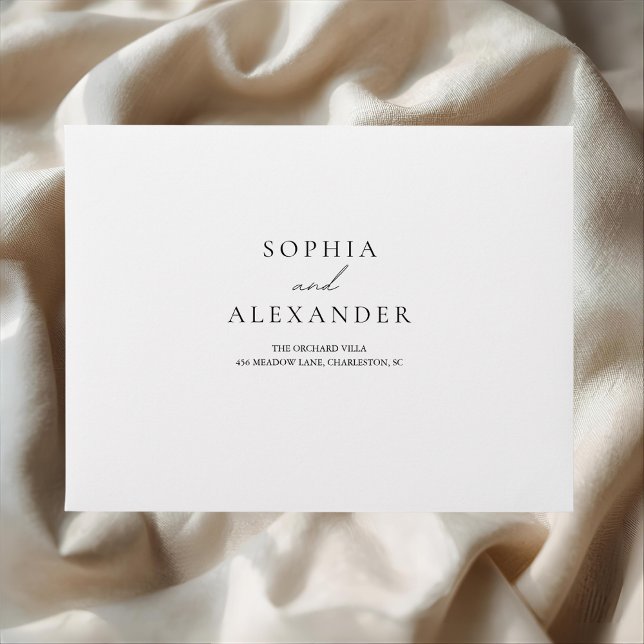 Classic White Personalised Wedding Envelope (Creator Uploaded)