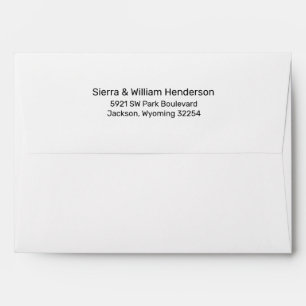 Classic White Return Address Envelope