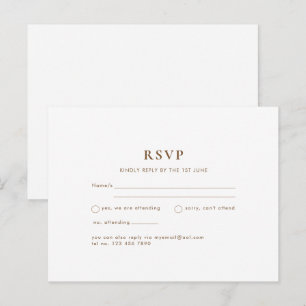 Classic White Text Only Wedding or Other Event Postcard