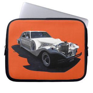 Classic White Tiffany Collectors Car Laptop Sleeve
