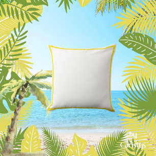 Classic White with Yellow & Reverse Solid Yellow Cushion