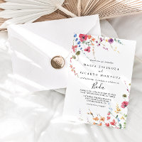 Classic Wild Colourful Floral Spanish Wedding