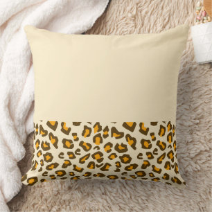 Classic Wild Leopard Print Pattern Cushion