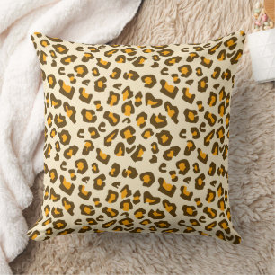 Classic Wild Leopard Print Pattern Cushion