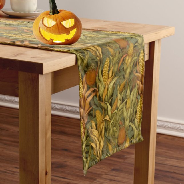 Classic William Morris Autumn Corn  Long Table Run Runner (William Morris Autumn Corn for you table this fall!)