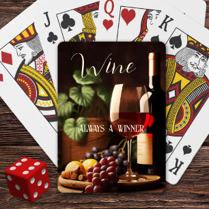 Classic Wine Lovers Funny Playing Cards