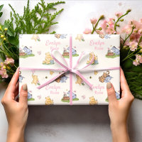 Classic Winnie the Pooh Pink Girl Baby Shower Gift