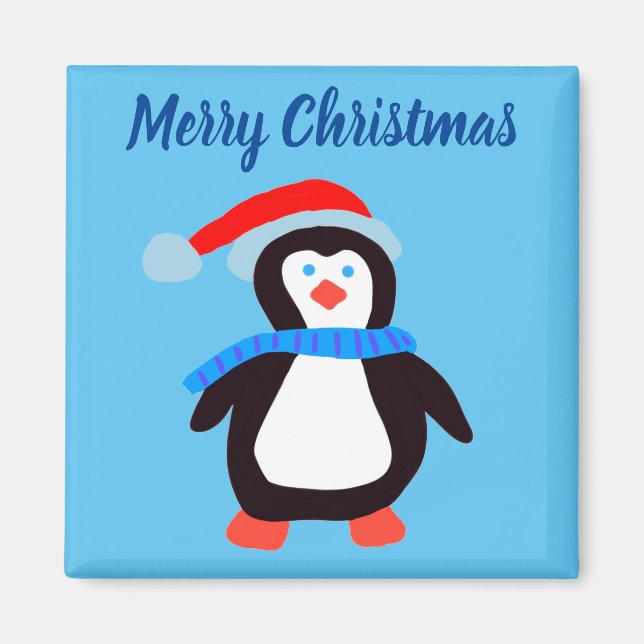 Classic Winter Penguin  Magnet (Front)