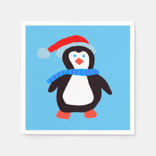Classic Winter Penguin  Napkin
