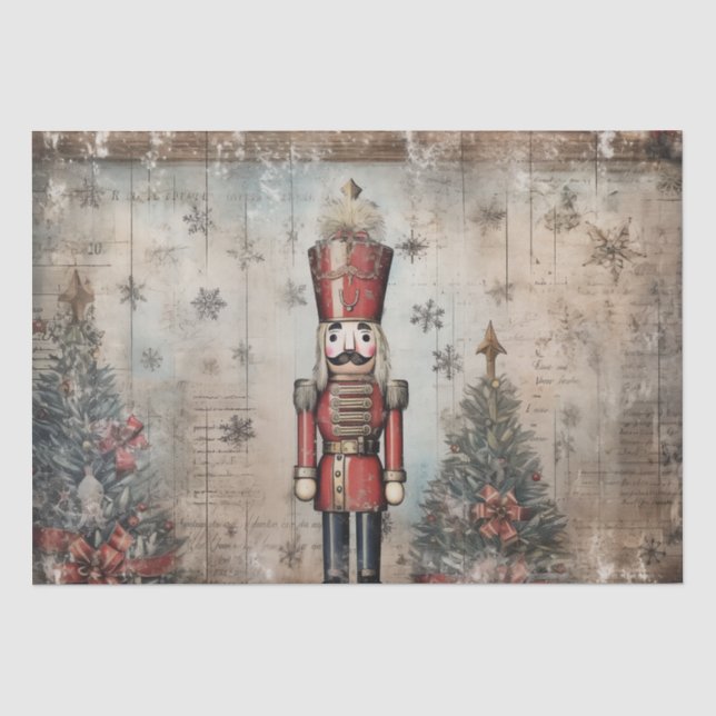 Classic with a Twist: Edgy Nutcracker Tissue Paper (Front)