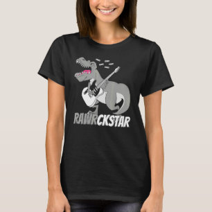 Classic Witty Pun Dinosaur Rockstar Punk Lifestyl T-Shirt
