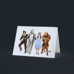 Classic Wizard of Oz Characters Card<br><div class="desc">Perfect for fans of the timeless 1939 film, this versatile Wizard of Oz Greeting Card is a wonderful way to send cheer for any occasion. The card features a bright, iconic image of Dorothy, the Scarecrow, the Tin Man, and the Cowardly Lion on the front. Whether you're sending birthday wishes,...</div>
