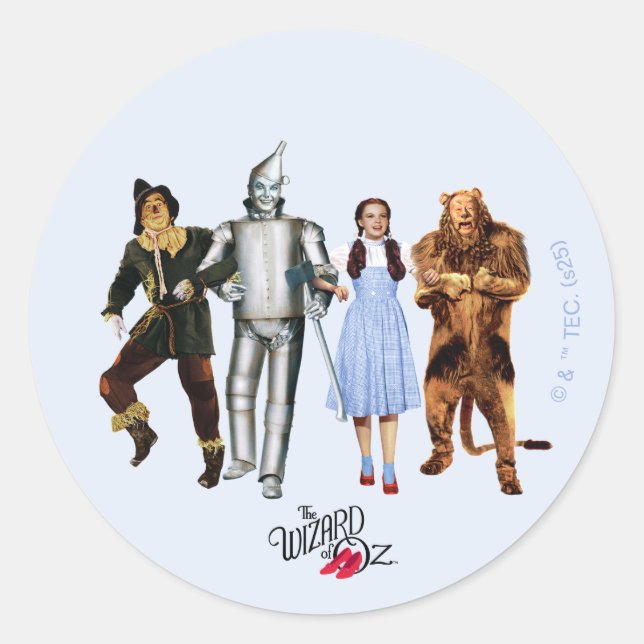 Classic Wizard of Oz Characters Classic Round Sticker (Front)