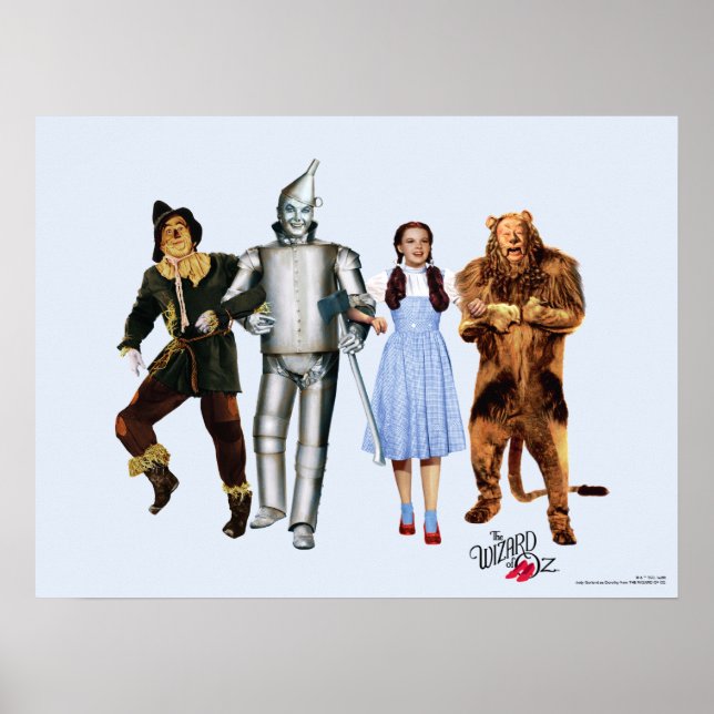 Classic Wizard of Oz Characters Poster (Front)
