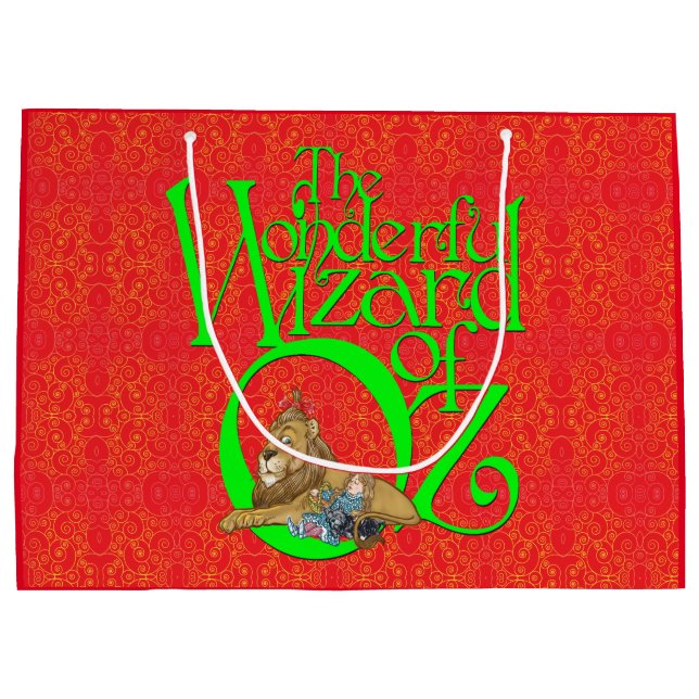Classic Wizard of Oz Christmas Large Gift Bag (Back)