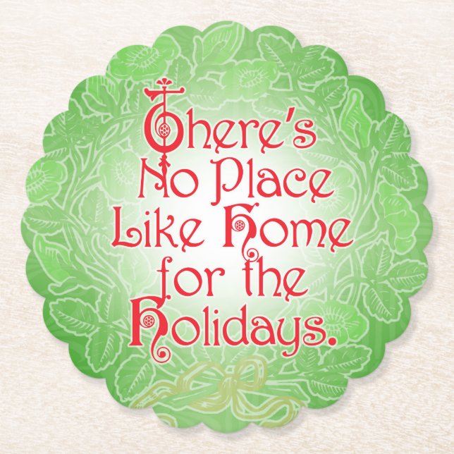 Classic Wizard of Oz - Holidays at home coaster (Front)