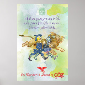 CLASSIC WIZARD OF OZ POSTER - Yellow Bricks