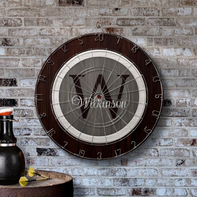 Classic Wood Hue Hickory and Cedar Dart Board (Creator Uploaded)