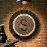 Classic Wood Hue Walnut Baywood Dartboard<br><div class="desc">The Classic Wood Hue Walnut Baywood Dartboard makes a great family activity and is an excellent addition to your game room. Easily personalise this graphic design with your monogram.</div>