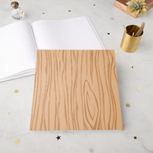 Classic Wood Pattern Guestbook for Any Occasion