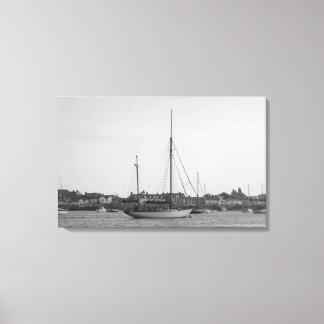 Classic Wooden Sailboat Canvas Print
