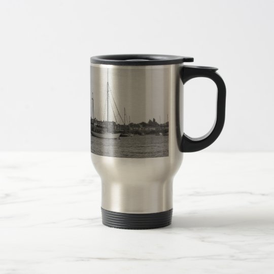 Classic Wooden Yacht Travel Mug